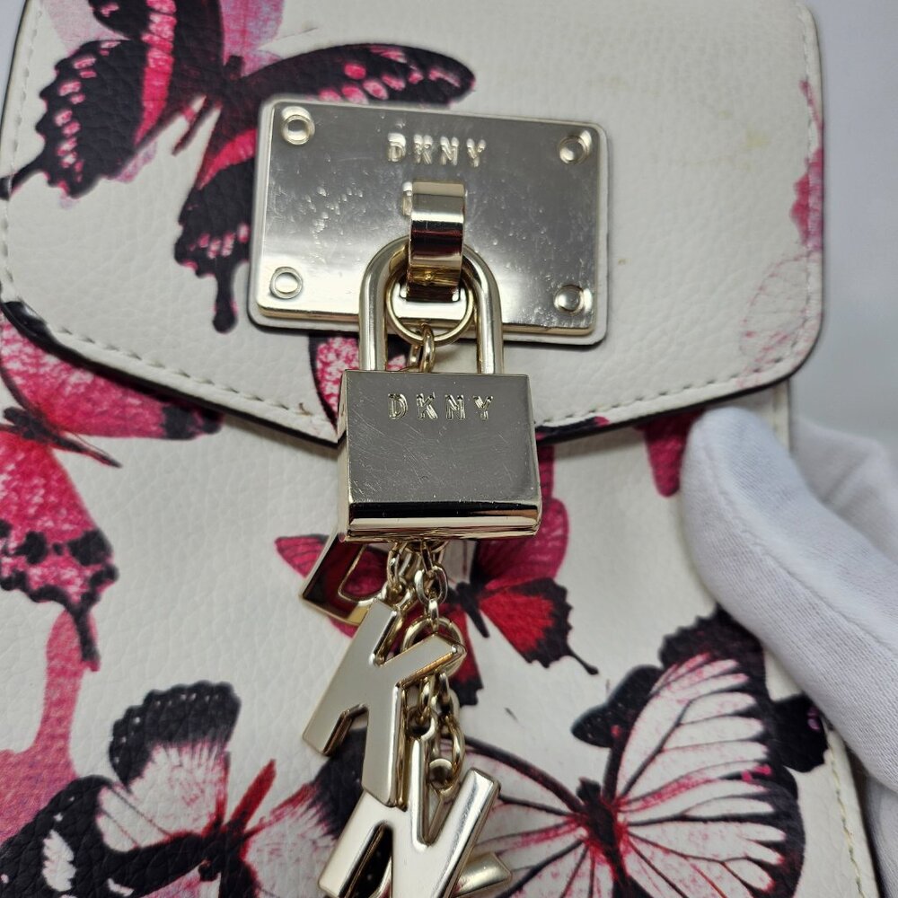 DKNY Elisa North-South Butterfly print leather crossbody mini bag - Picture 9 of 13